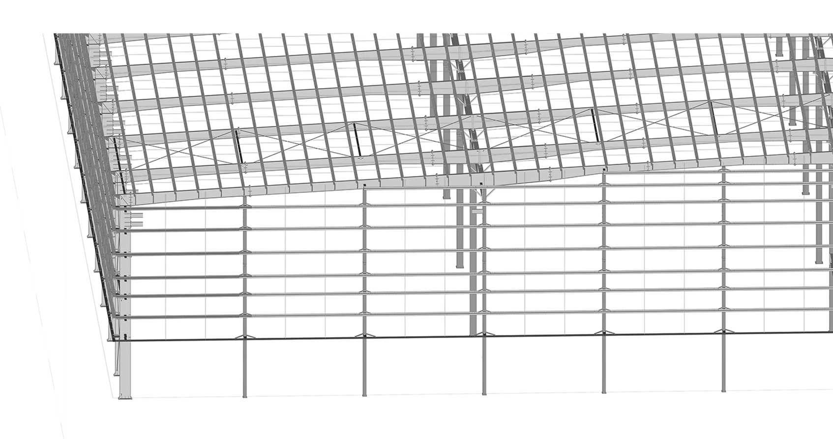 End-Wall Posts for Structural Steel Solutions End-wall posts in custom steel building fabrication