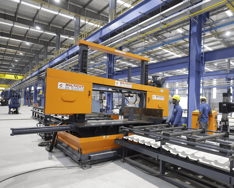 Fabricated plate beams in custom steel building design