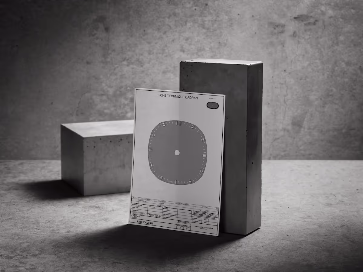 Dessin technique du cadran Blackstone