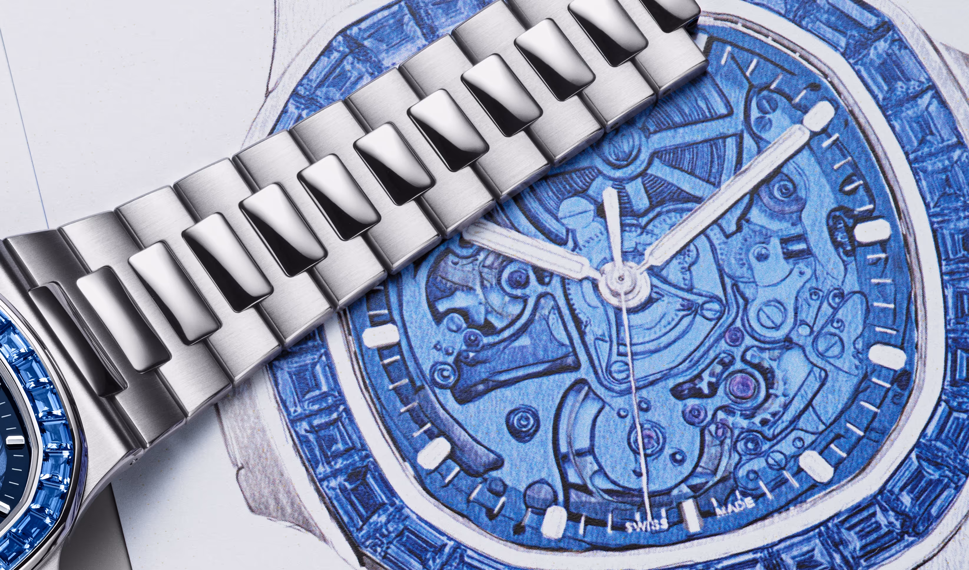 Dessin technique de la montre Musher