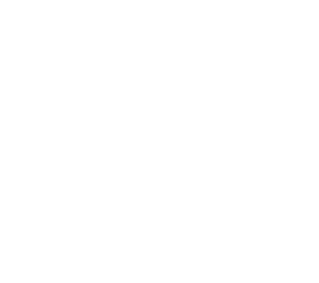 White outline of a large circle connected to a smaller filled white circle on a black background.