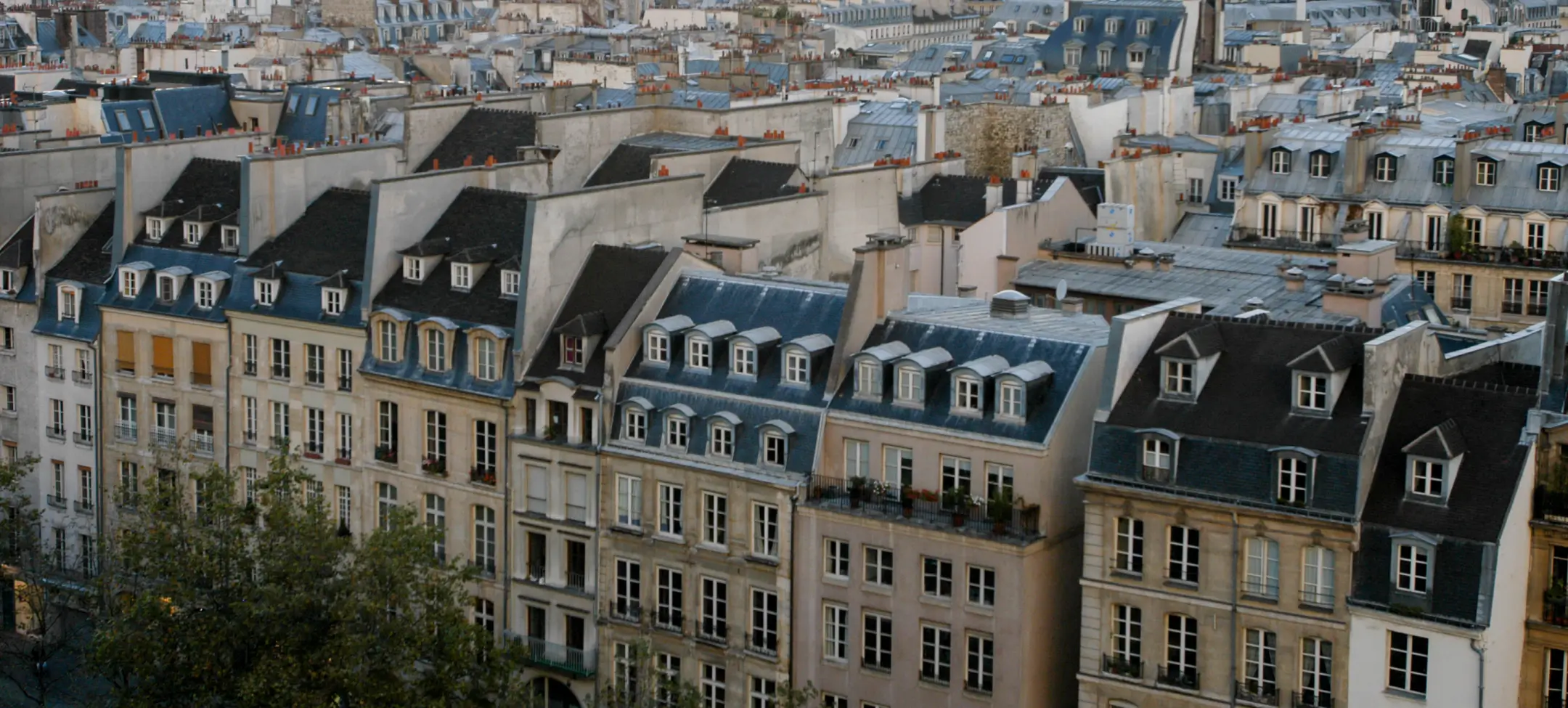 Vue aérienne de Paris