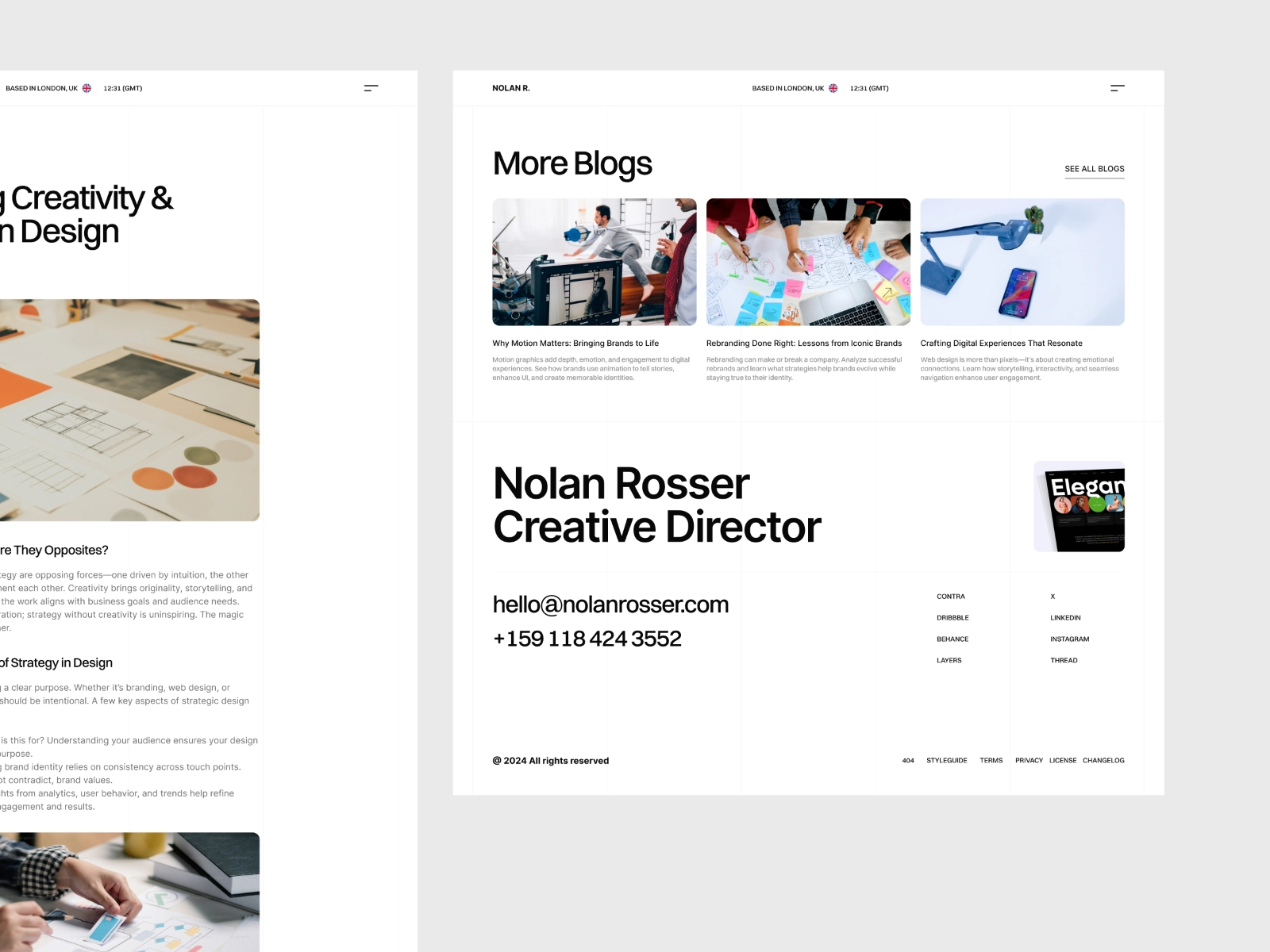 Omakase's NolanRooser template mockup