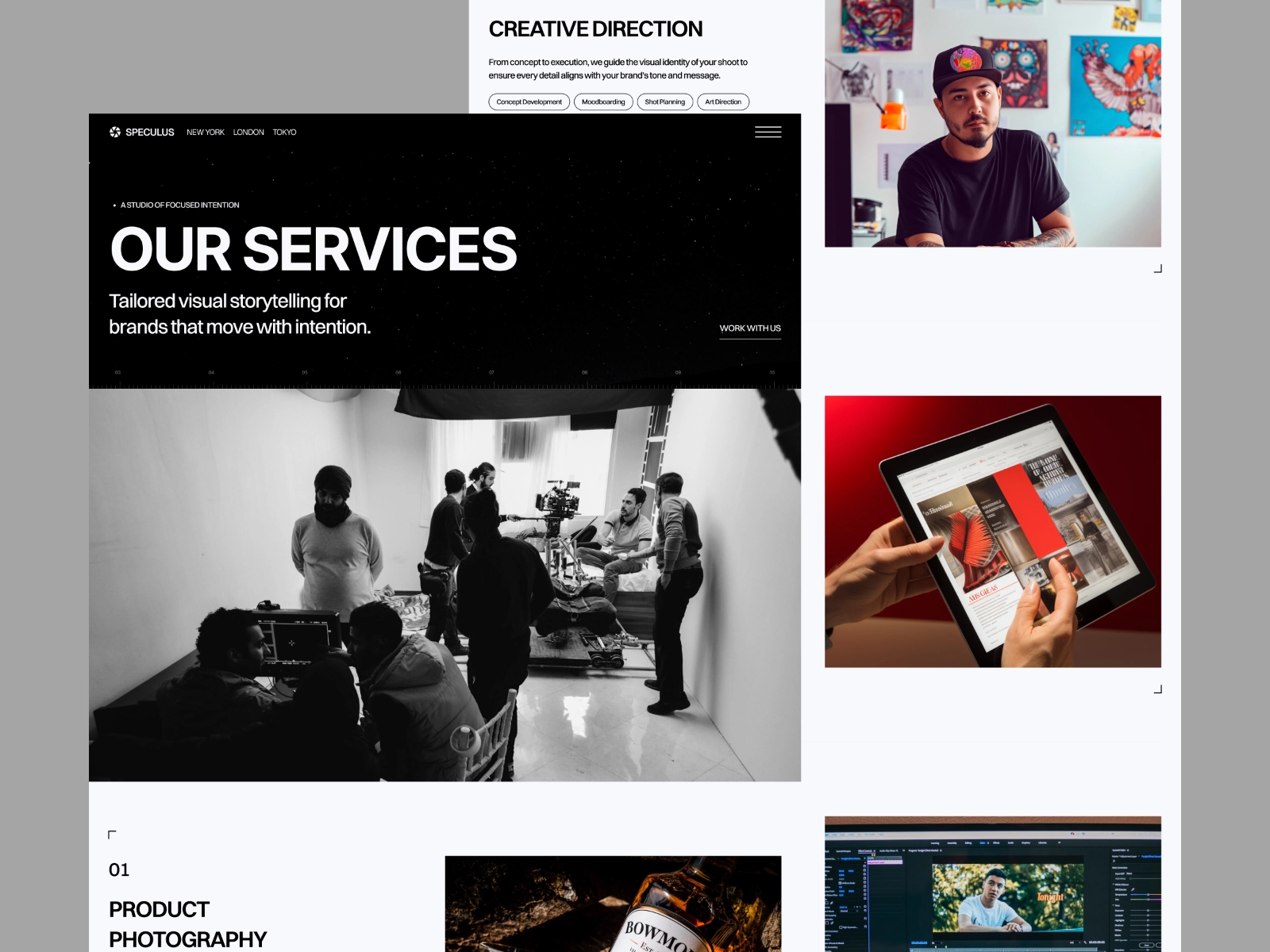 Omakase's Speculus template mockup