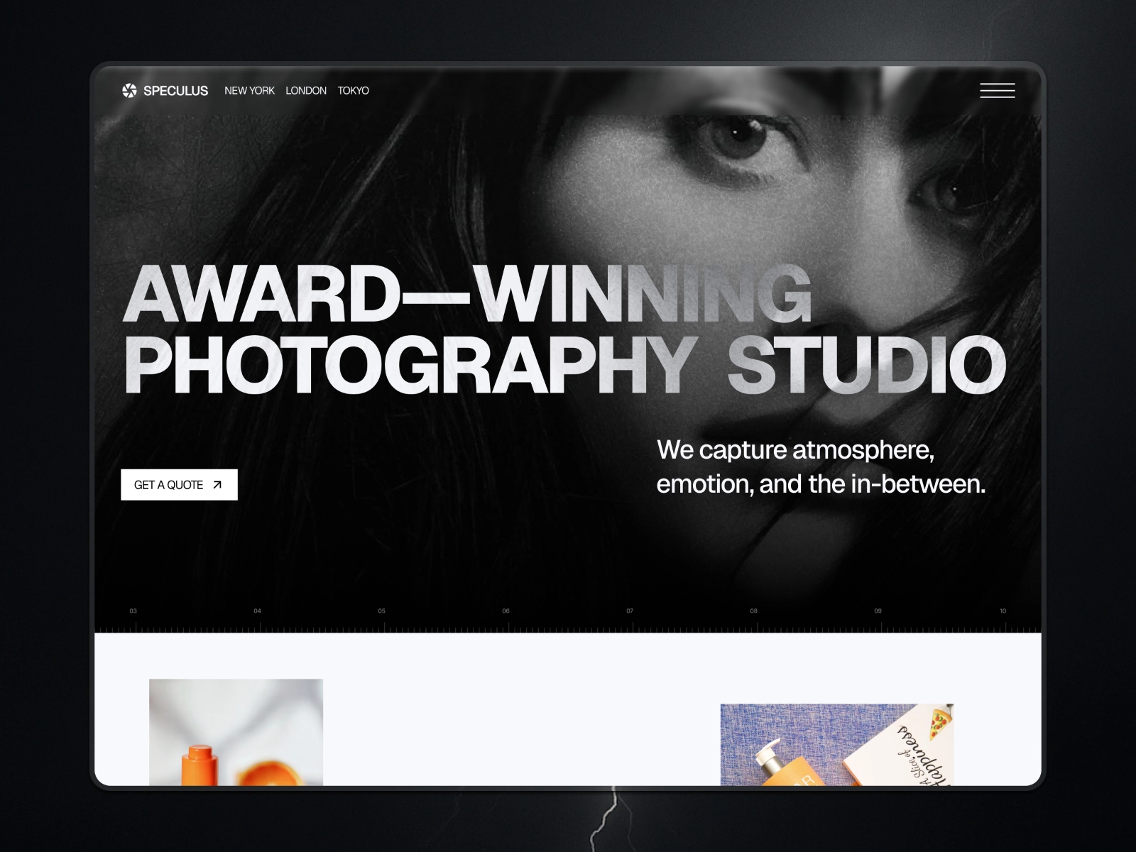 Omakase's Speculus template mockup