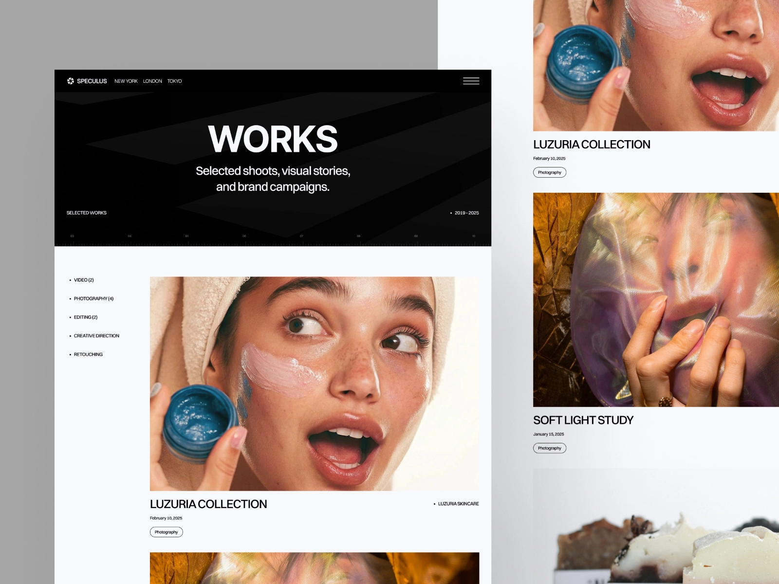 Omakase's Speculus template mockup