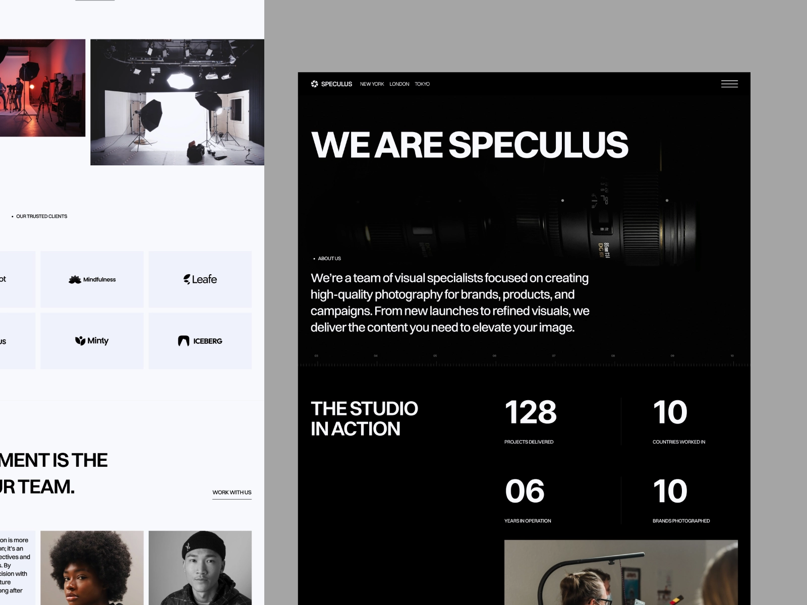 Omakase's Speculus template mockup
