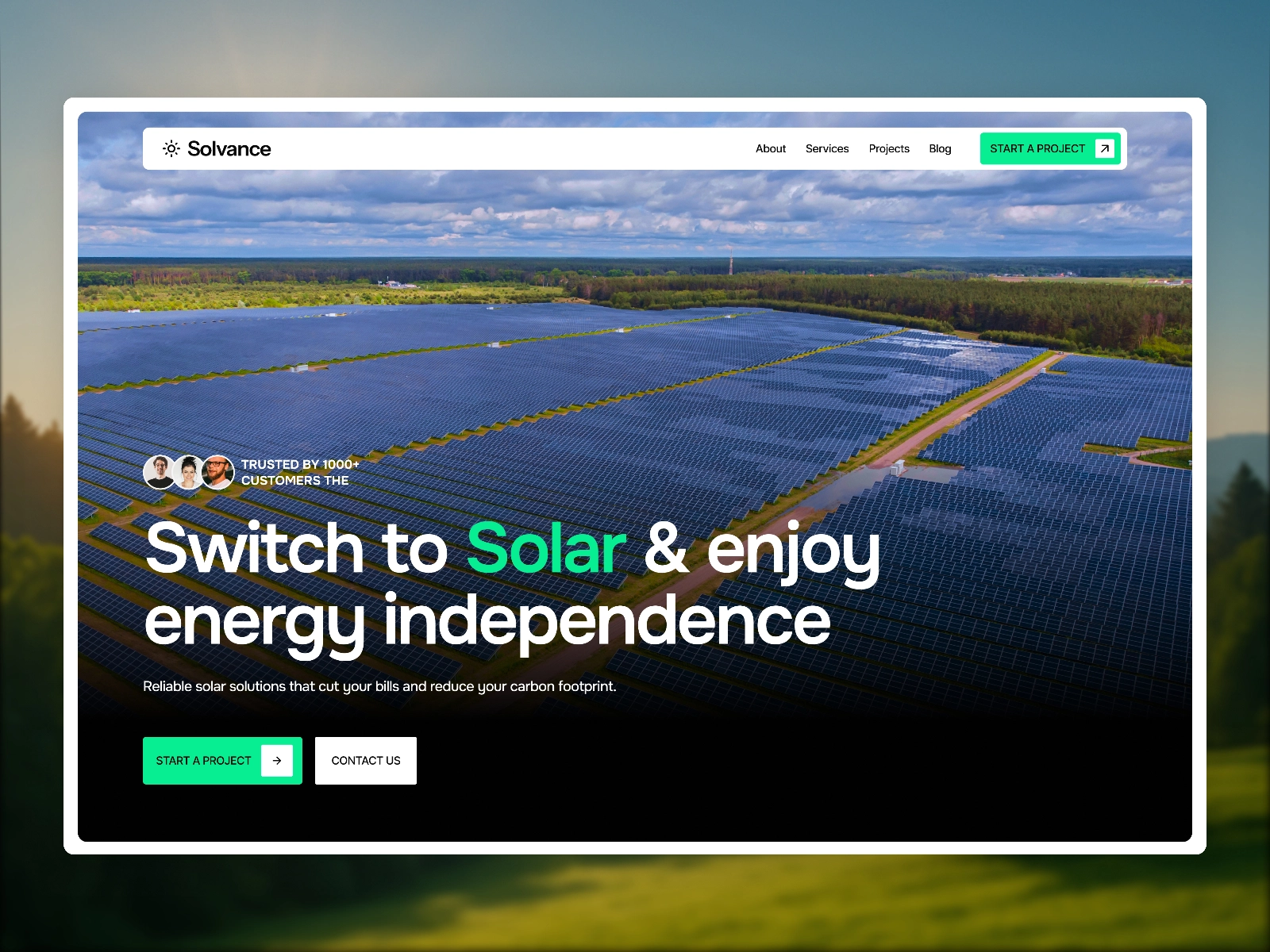 Omakasee Solvance Template Mockup shot