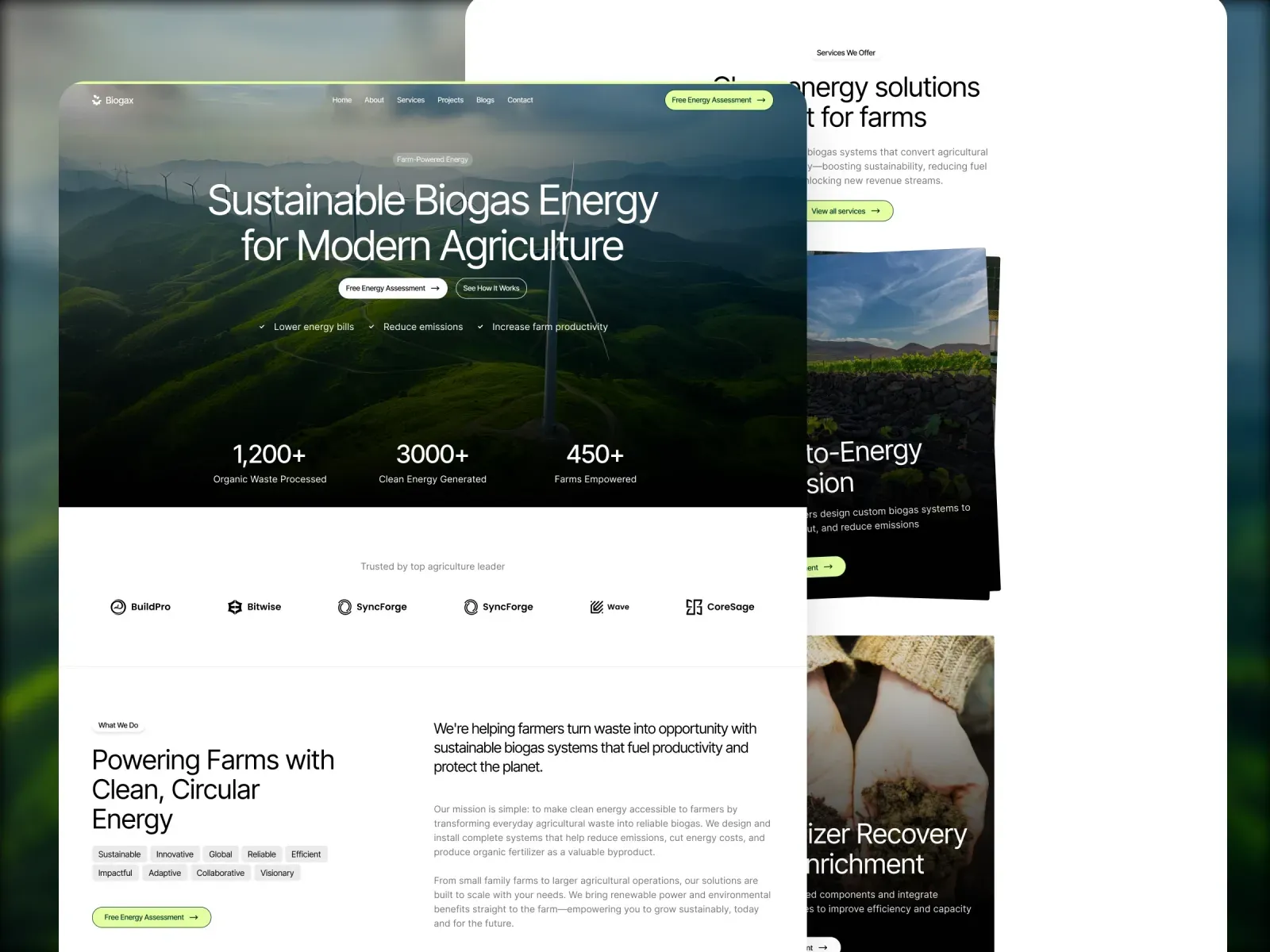 Biogax Webflow Template Thumbnail Image