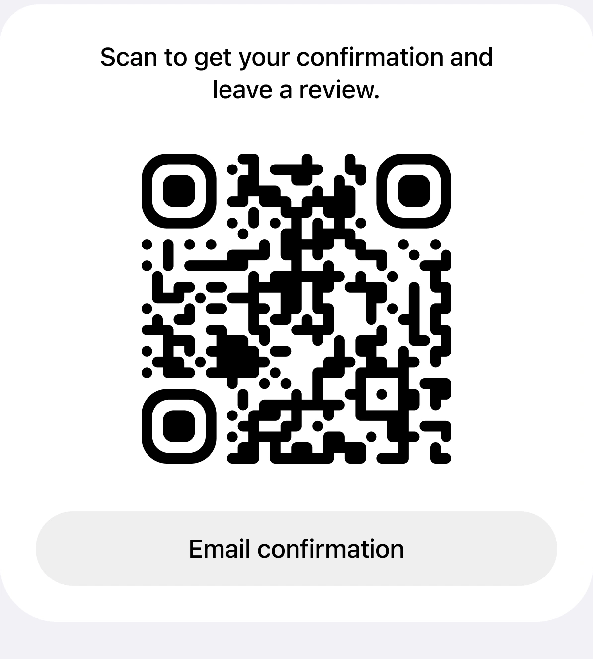 GlobalTips payment confirmation with digital receipt and review options