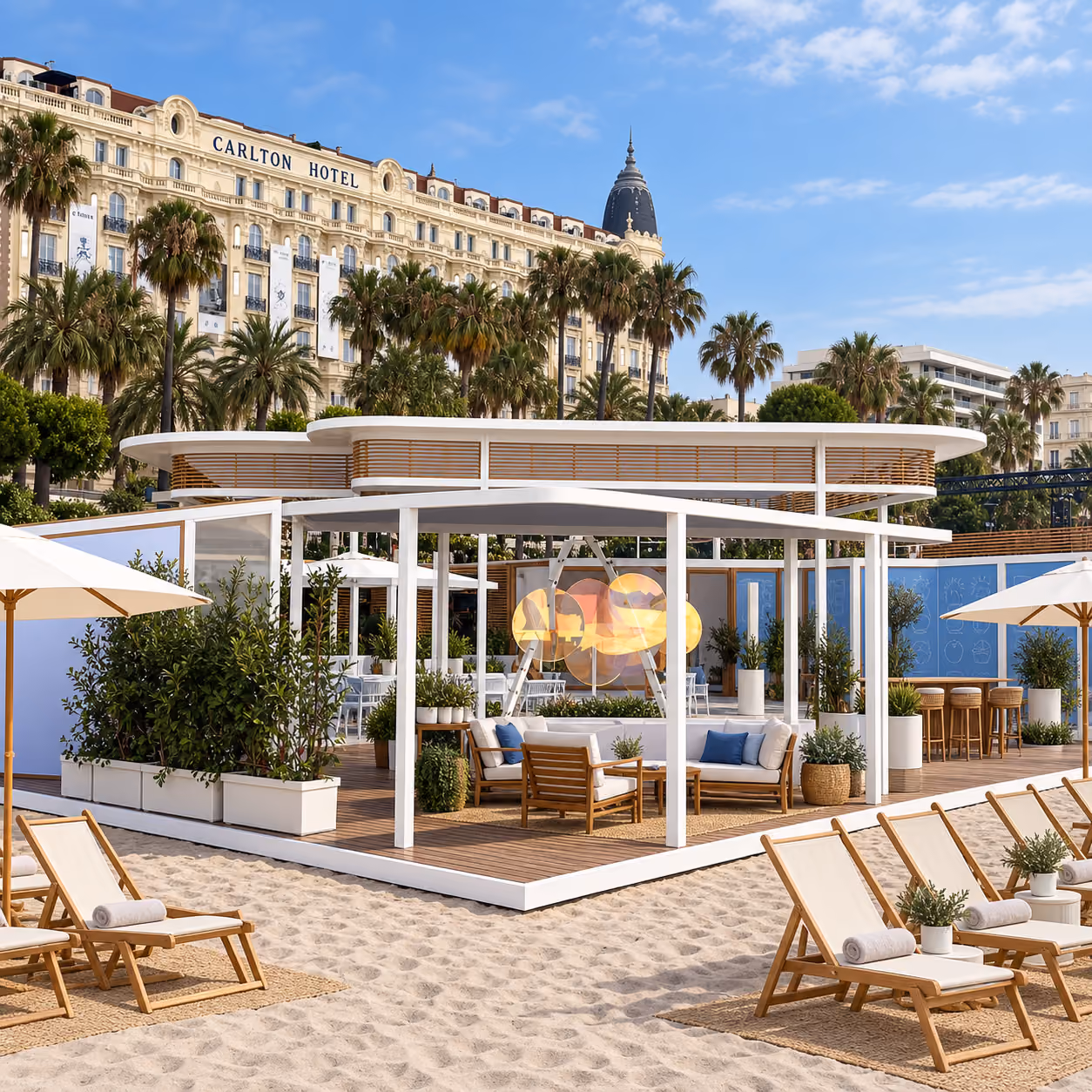 Plage Miramar pour PMG aux Cannes Lions