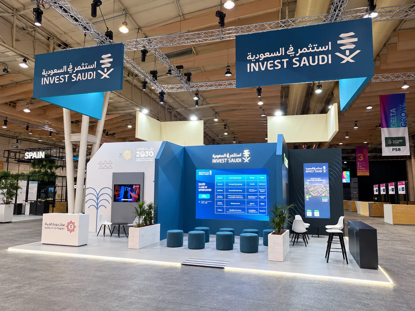 Stand Invest Saudi au Web Summit à Lisbonne