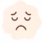 Illustration of a slightly sad cloud