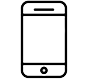 A black and white picture of a cell phone.