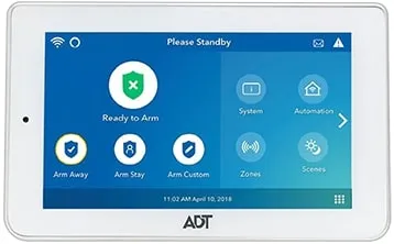 A tablet with a screen showing the different functions.