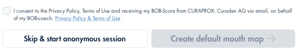 Add New Patient screen with the Skip and start anonymous session button