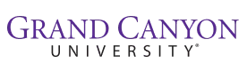 grand canyon horizontal text logo purple