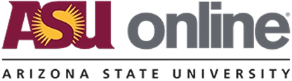 arizona state university logo red and yellow horizontal text