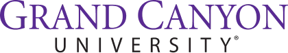 grand canyon horizontal text logo purple