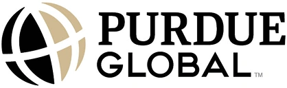 purdue global black and gold horizontal logo