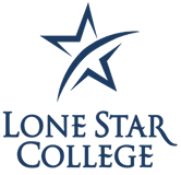 Lone Star College white logo star image