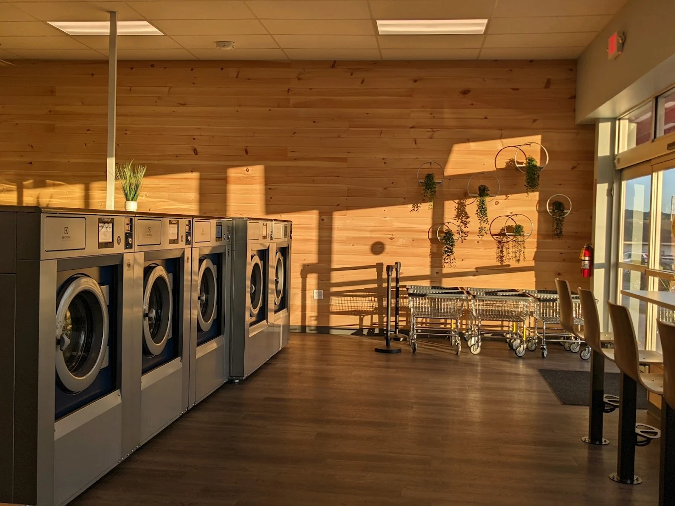 [background image] care facility (for a garment care service)