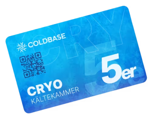 ColdBase 5er-Karte für regelmäßige Kältekammer-Anwendungen zum Vorteilspreis von 119 € statt 195 €.