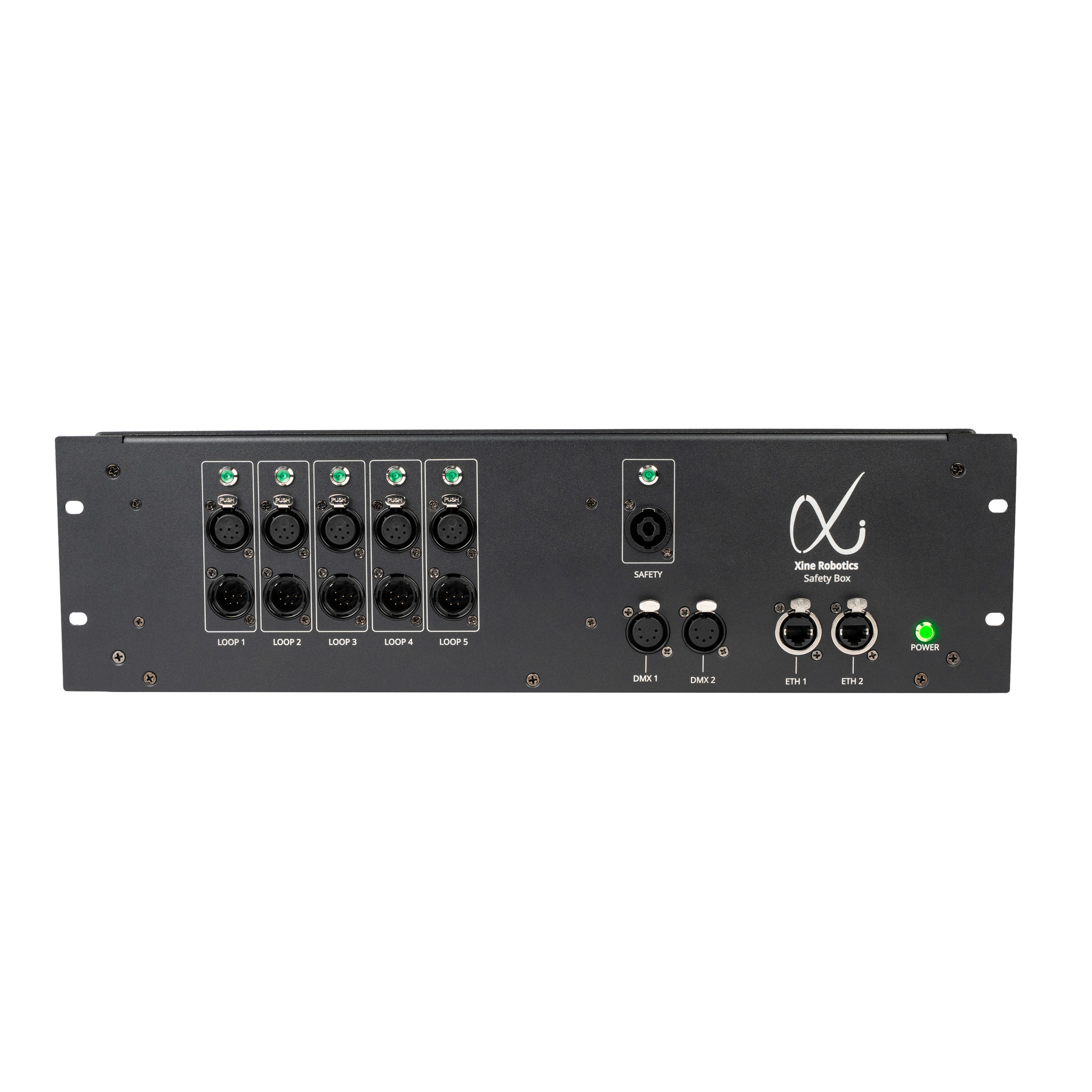 Xine Robotics Safety Box front panel