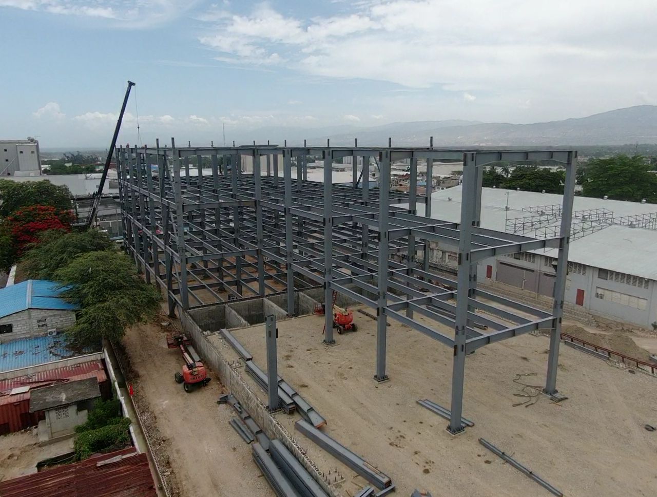 image of a shipyard with advanced machinery