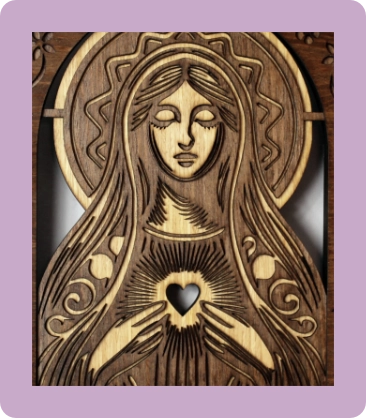 Image of layered rosary hanger