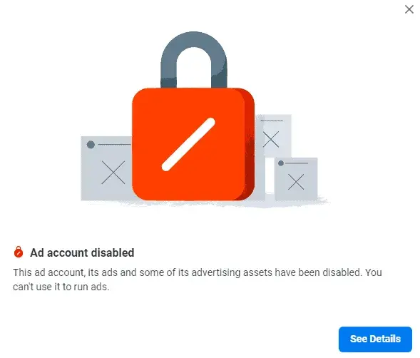 Facebook Disable Ad Accounts