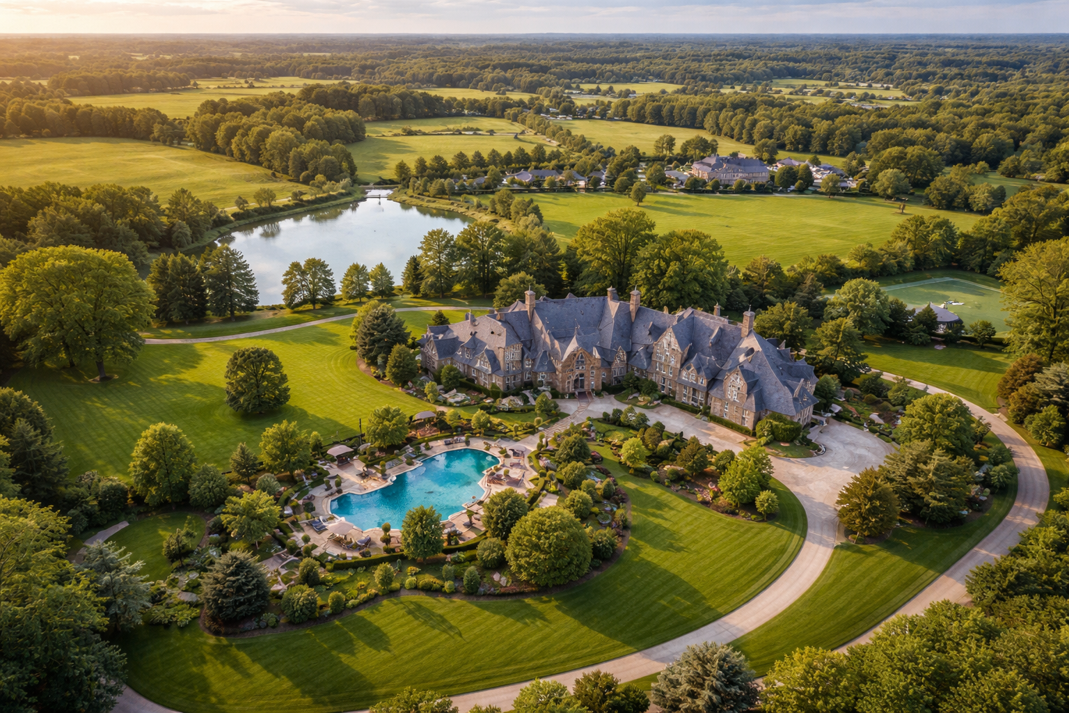 aerial photography large properties