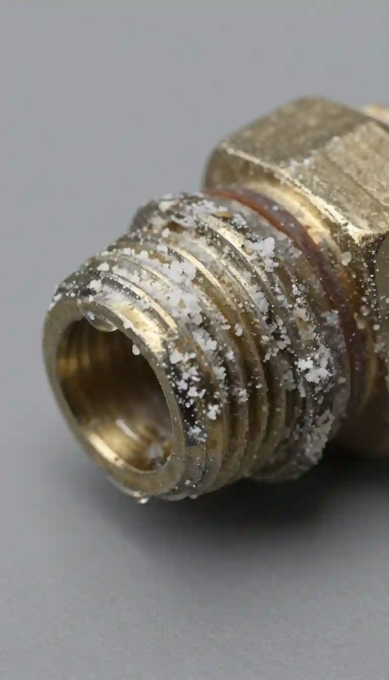 Joint plomberie entartré eau calcaire dure Montrottier raccord dégradé tartre