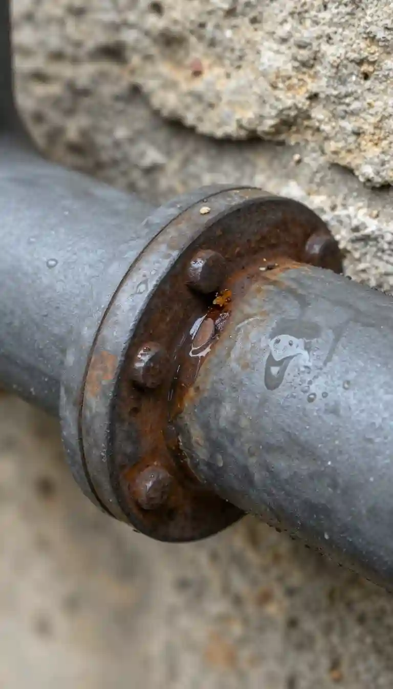 Fuite canalisation fonte ancienne dégât des eaux voisin Lucenay Azergues
