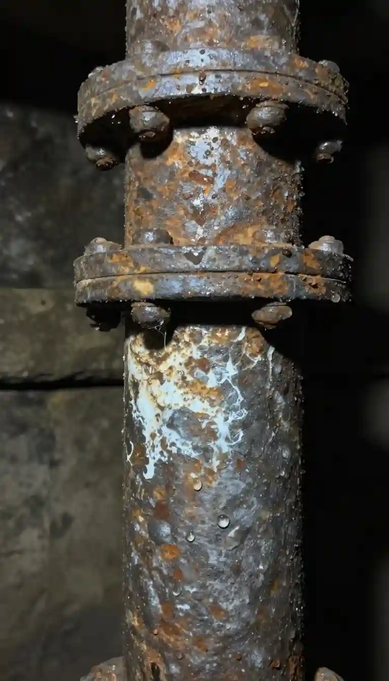 Fuite canalisation fonte corrodée calcaire cave Saint-Romain-en-Gier intervention urgente réparation