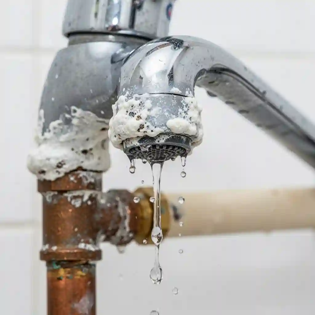 Fuite eau robinet Charly Rhône calcaire joint usé Charly-le-Haut