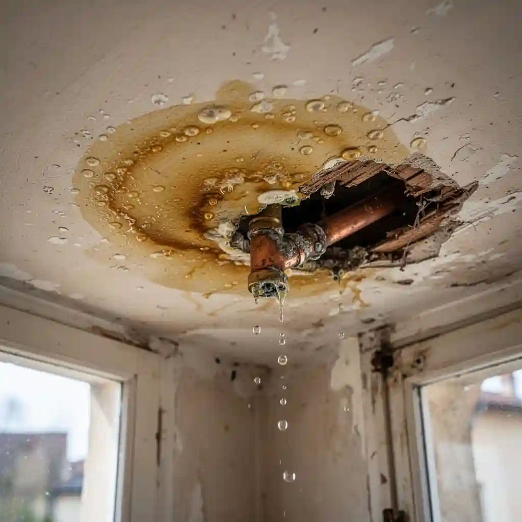 Fuite d'eau plafond à Chazay-d'Azergues quartier Clos Chapuis