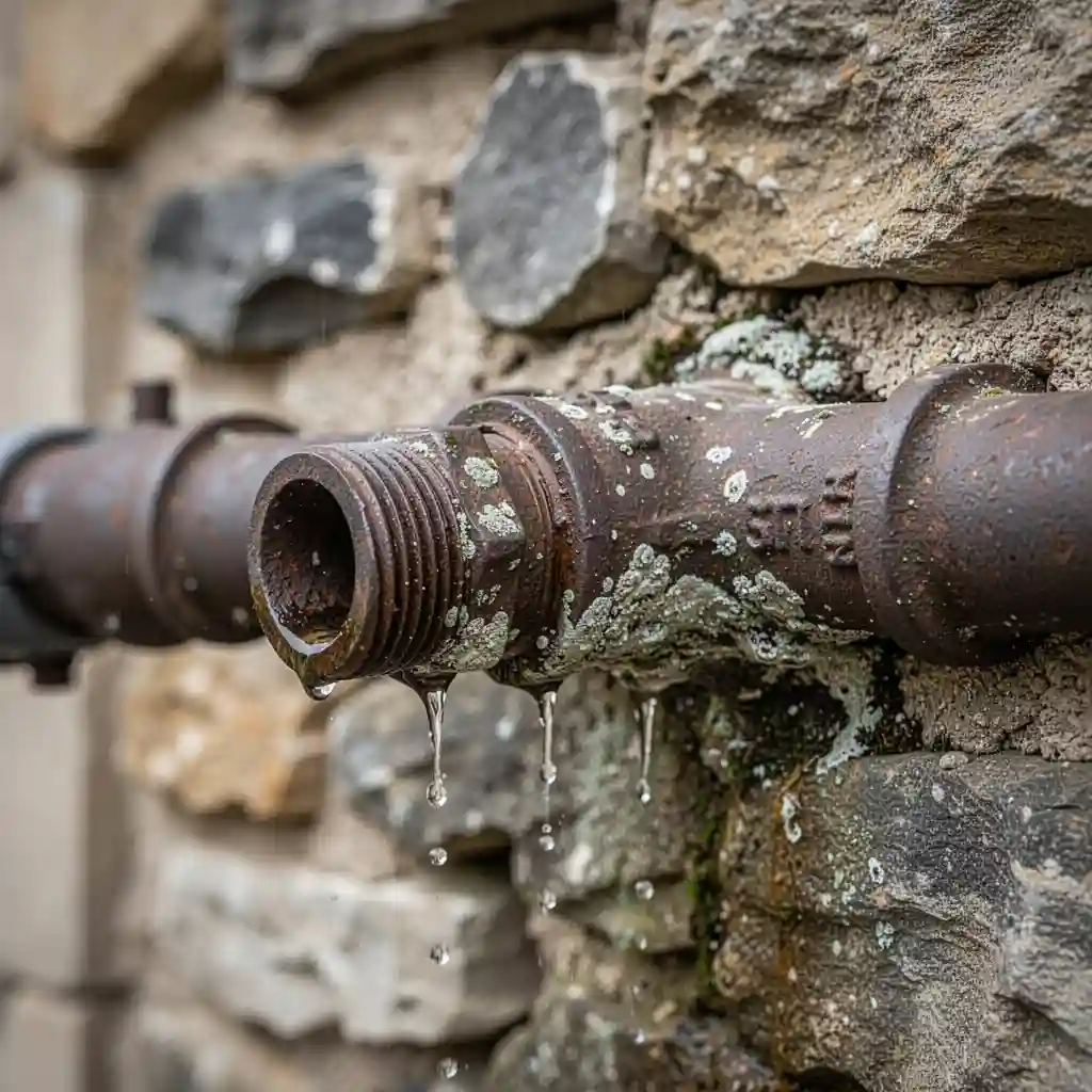 Détection fuite d'eau à Chénas, quartier Verillats, canalisation ancienne