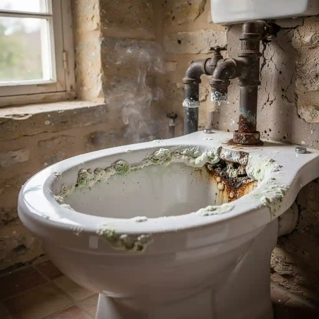 Débouchage WC à Collonges-au-Mont-d'Or quartier Vieux Bourg cuvette entartrée