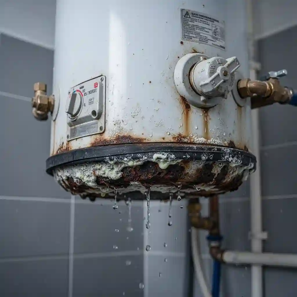 Chauffe-eau qui fuit à Grigny-sur-Rhône Centre Ville bride corrodée