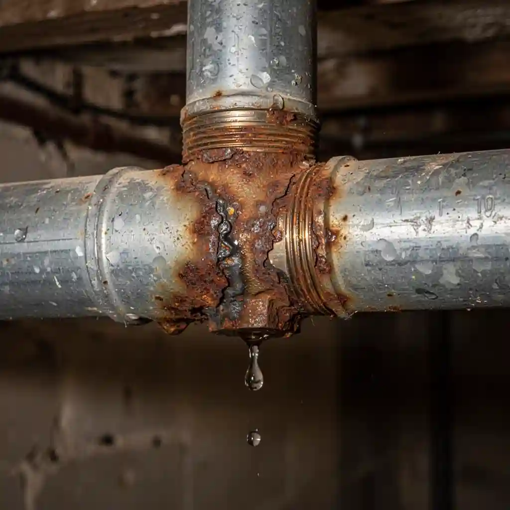 Réparation fuite d'eau prix Meaux-la-Montagne Le Bourg corrosion acier galvanisé