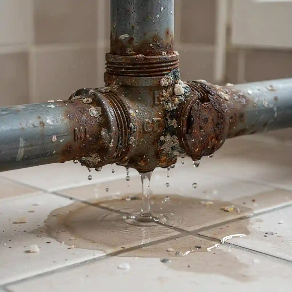 Fuite encastrée sur canalisation fonte à Mornant La Condamine