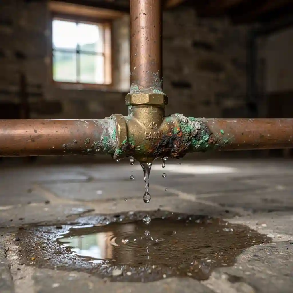 Fuite d’eau locataire propriétaire à Ranchal, Le Bourg, cuivre vétuste