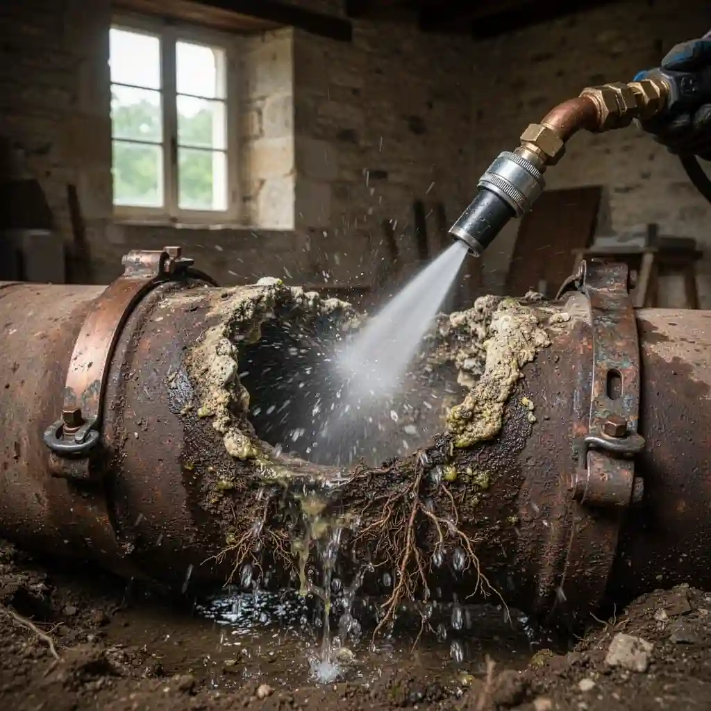 hydrocurage prix Saint-Étienne-la-Varenne hameau Les Vergers canalisation fonte ancienne