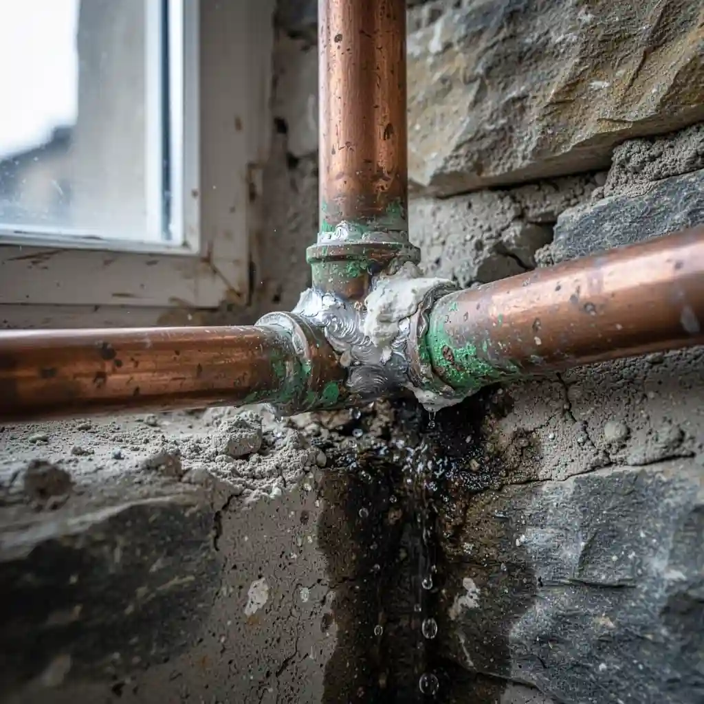Expert dégât des eaux à Chabanière hameau Saint-Didier canalisation cuivre corrodée entartrée