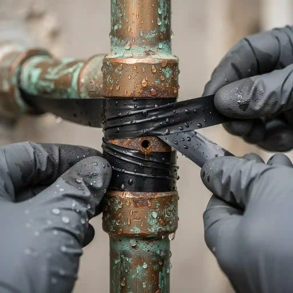 Ruban anti-fuite plomberie La Tour-de-Salvagny quartier Méridien canalisation cuivre