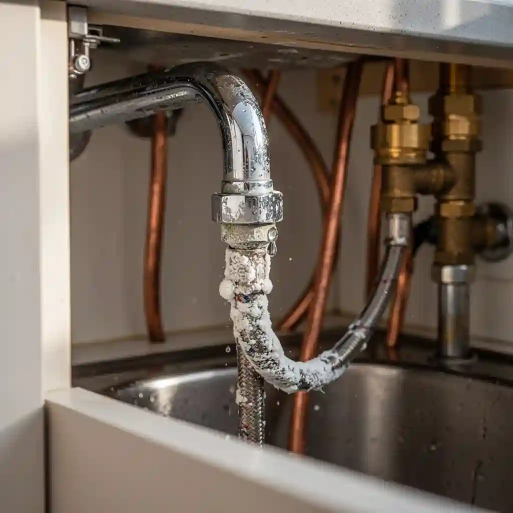 Changer robinet à Les Abrets en Dauphiné, Fitilieu, flexible entartré sous évier