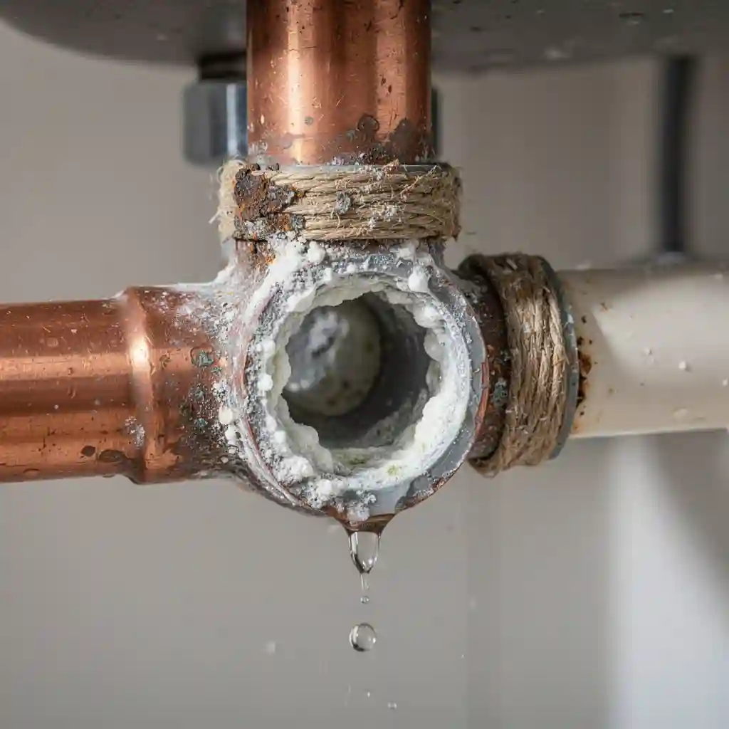 Inspection plomberie à Chambéry (Bissy) : canalisation entartrée et fuite