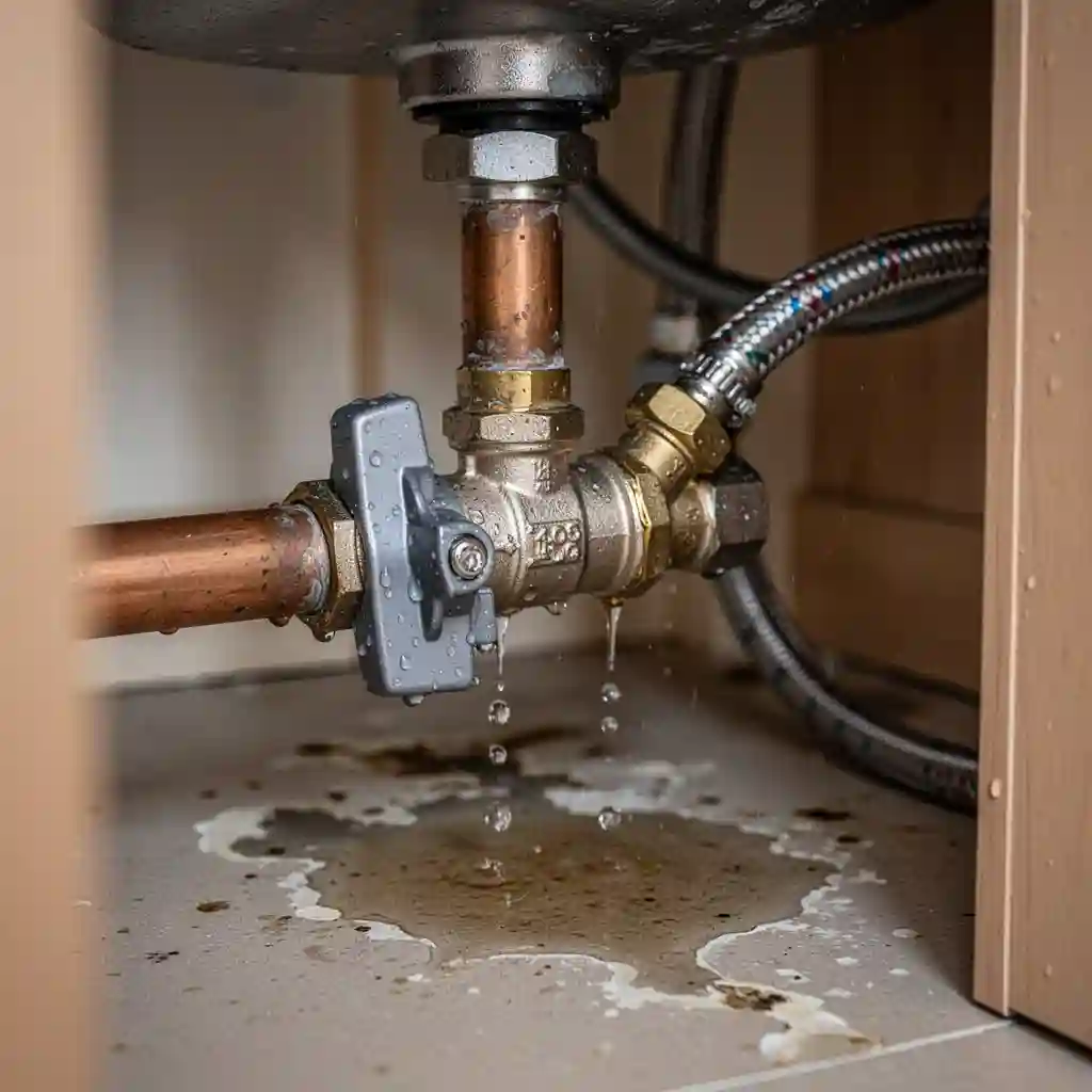 couper eau appartement Pont-Évêque vanne fermée Les Genêts