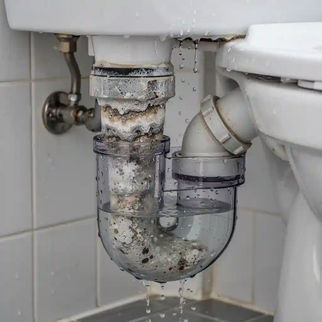 Odeur wc Saint-Quentin-Fallavier Les Moines siphon entartré contexte technique
